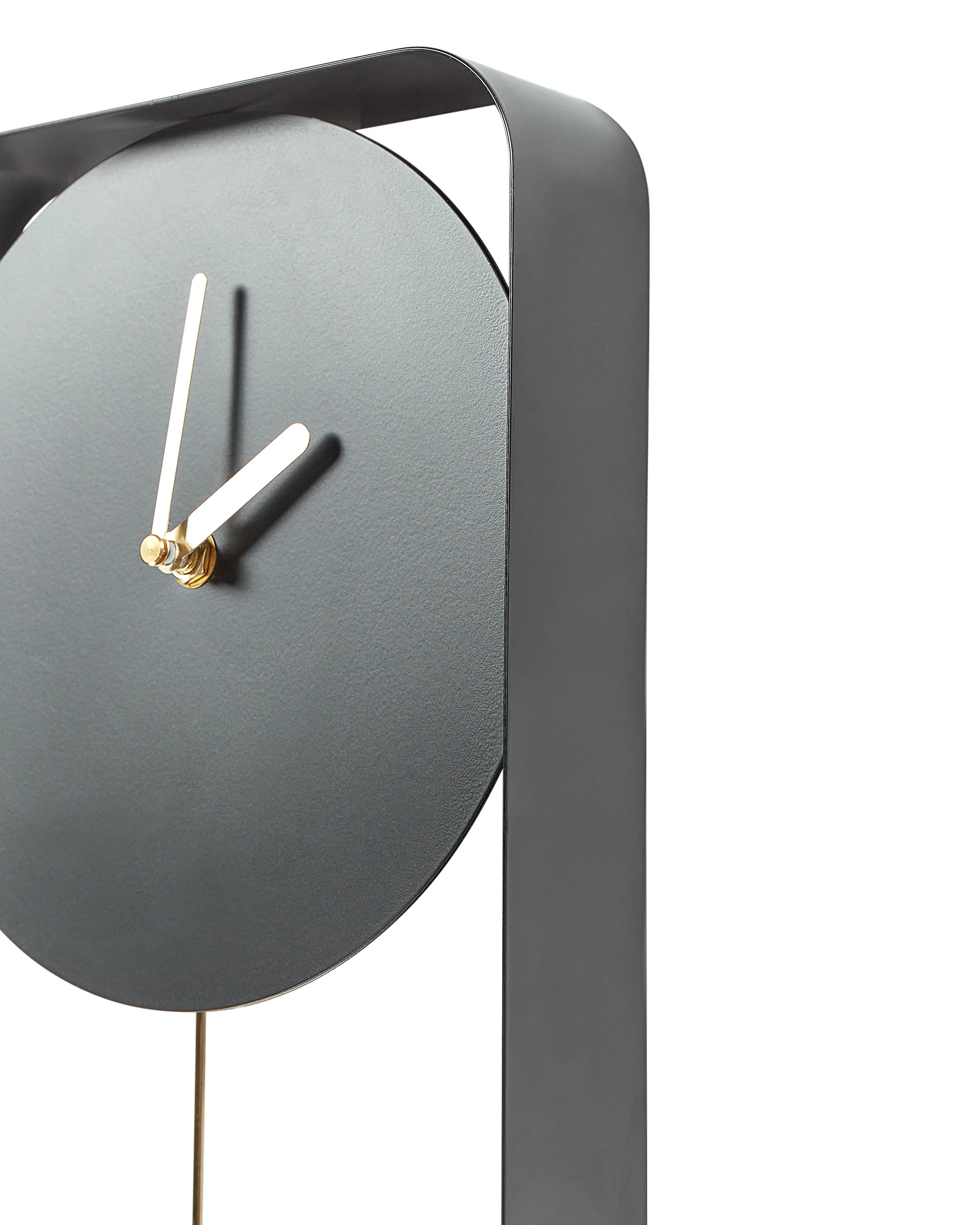 Wandklok SERVOZ 21 cm Metaal Zwart