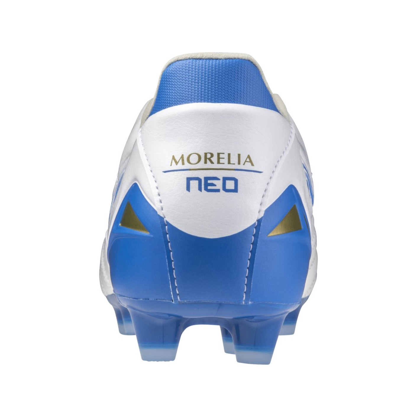 Mizuno Morelia Neo IV Pro Gras Voetbalschoenen (FG) Wit Blauw