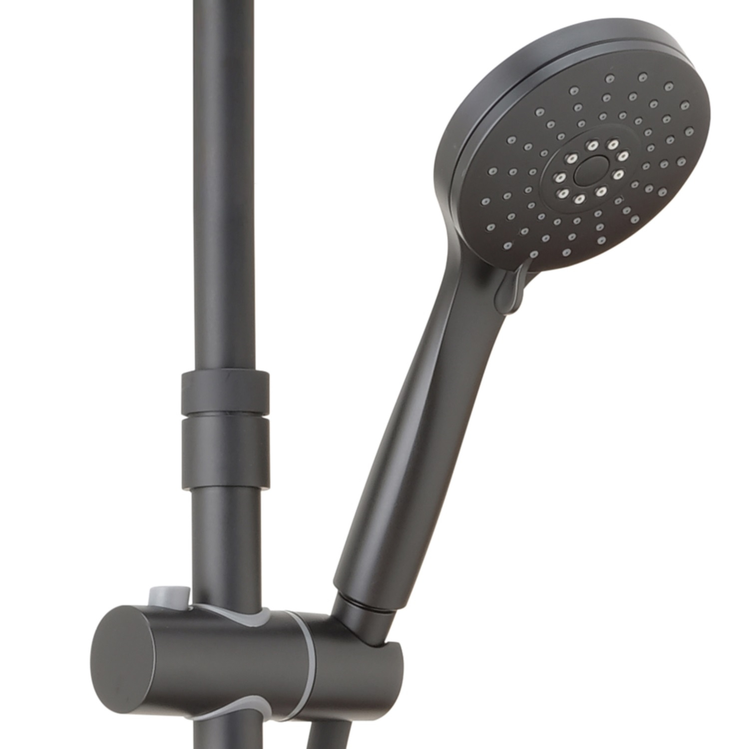 Salenzi Giro opbouw regendouche thermostatisch 30cm met 3 standen handdouche mat zwart