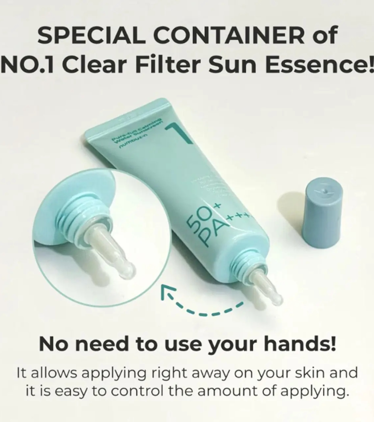 Numbuzin - Protetor solar aquoso SPF50+ PA++++ No.1 Clear Filter