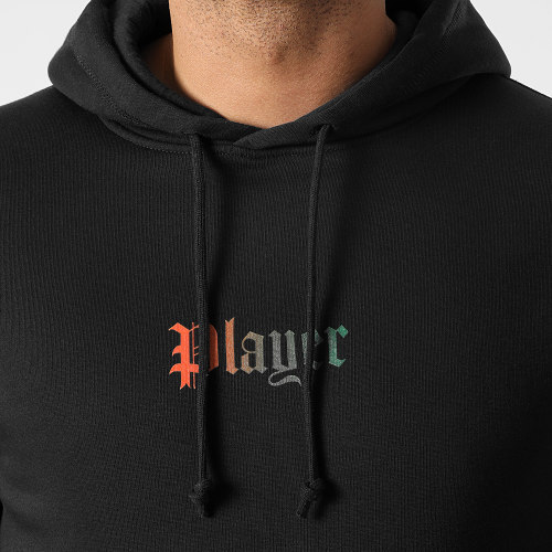 Sweat Capuche Player Gradient Vert Orange Noir