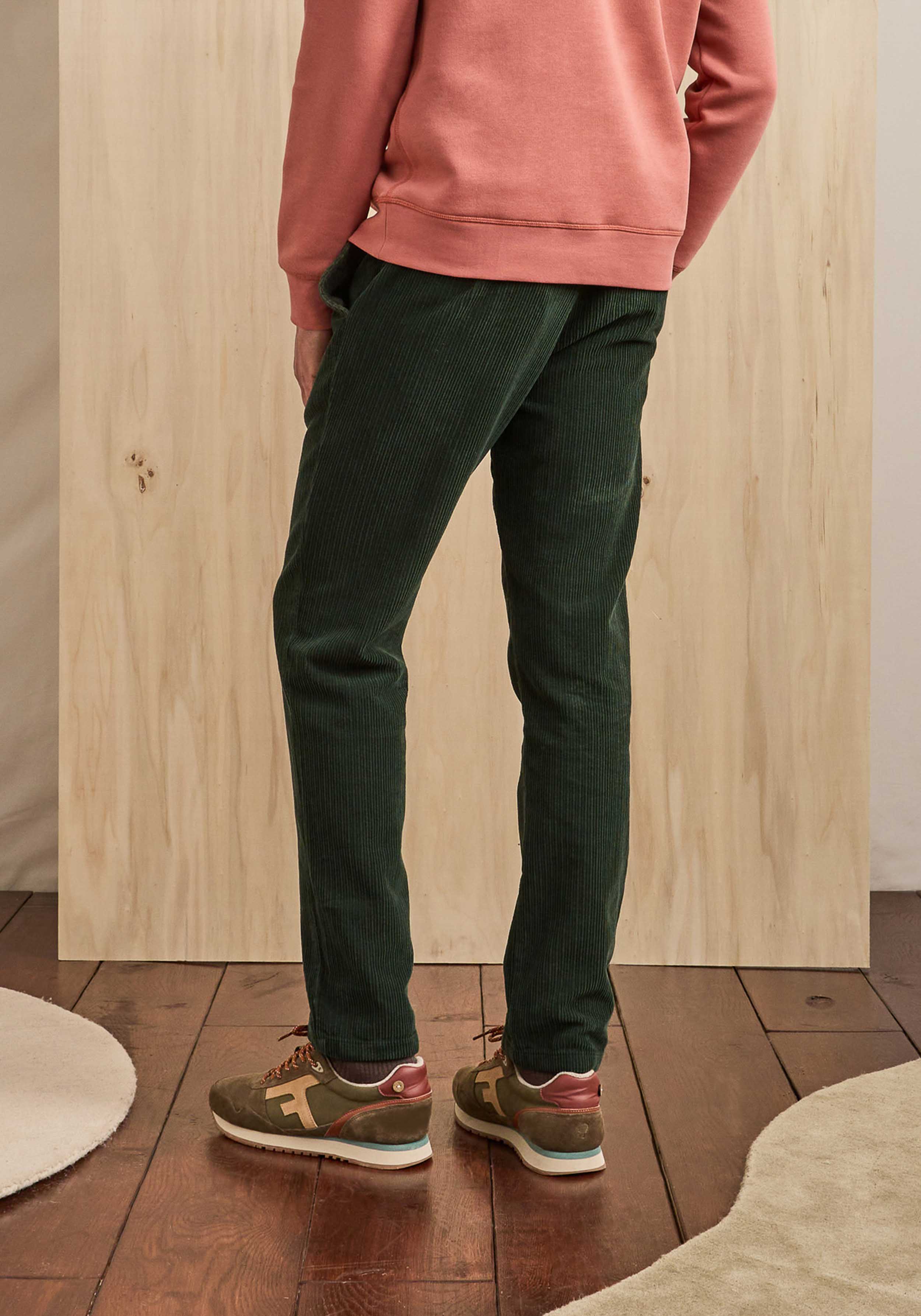 Faguo Cord-Hose Dreuille Pants Woven Dark Green