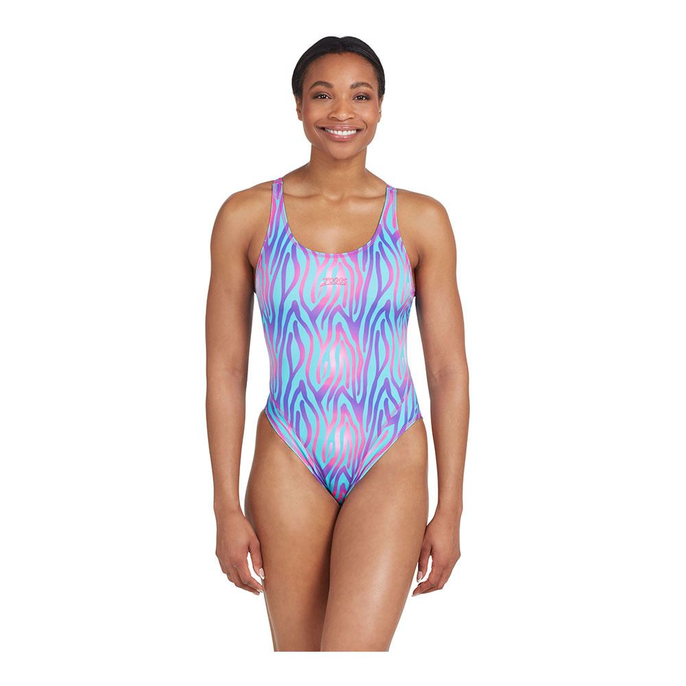 Zoggs MASTERBACK - Maillot de bain 1 pièce Femme swim crazy print