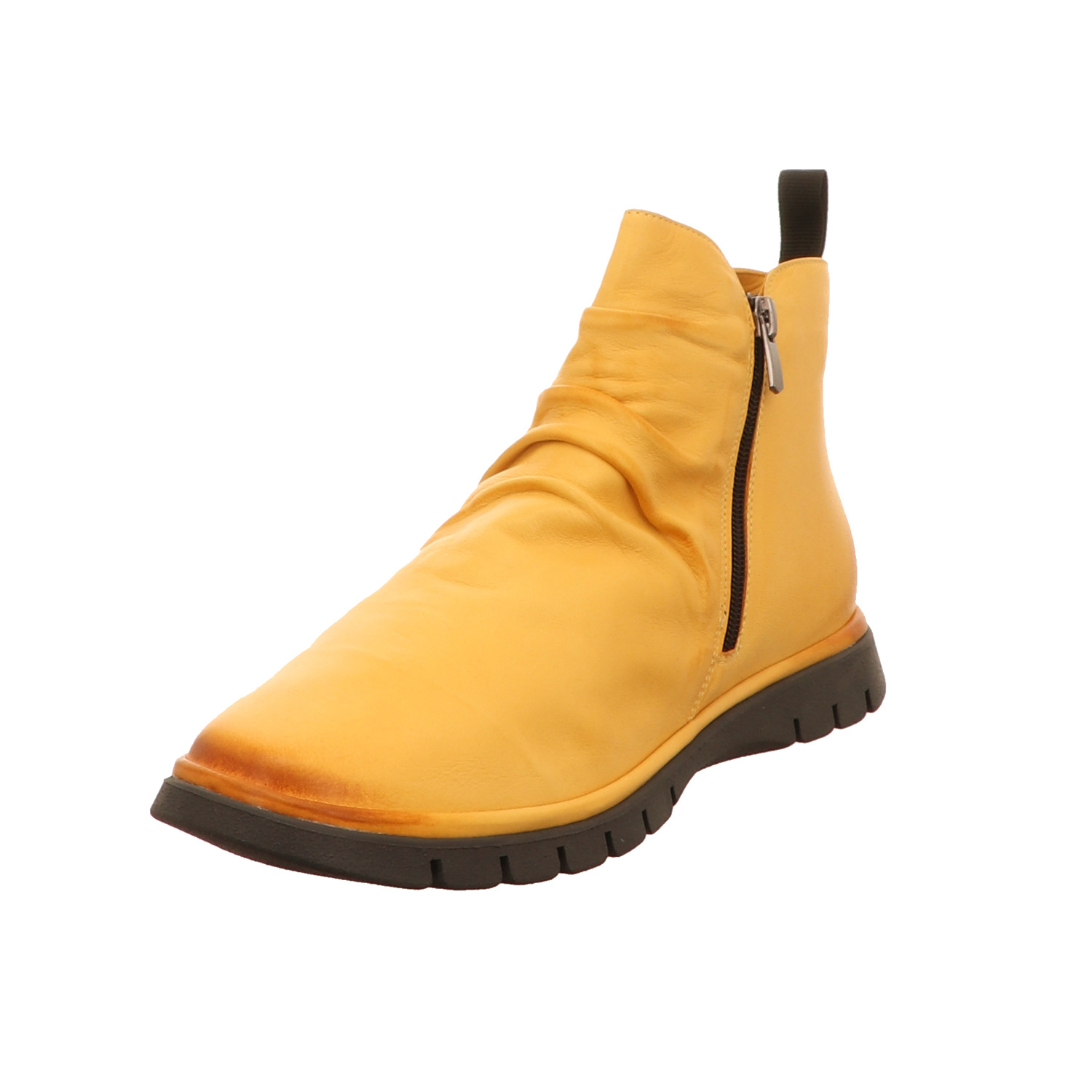 Pölking Stiefelette gelb/orange