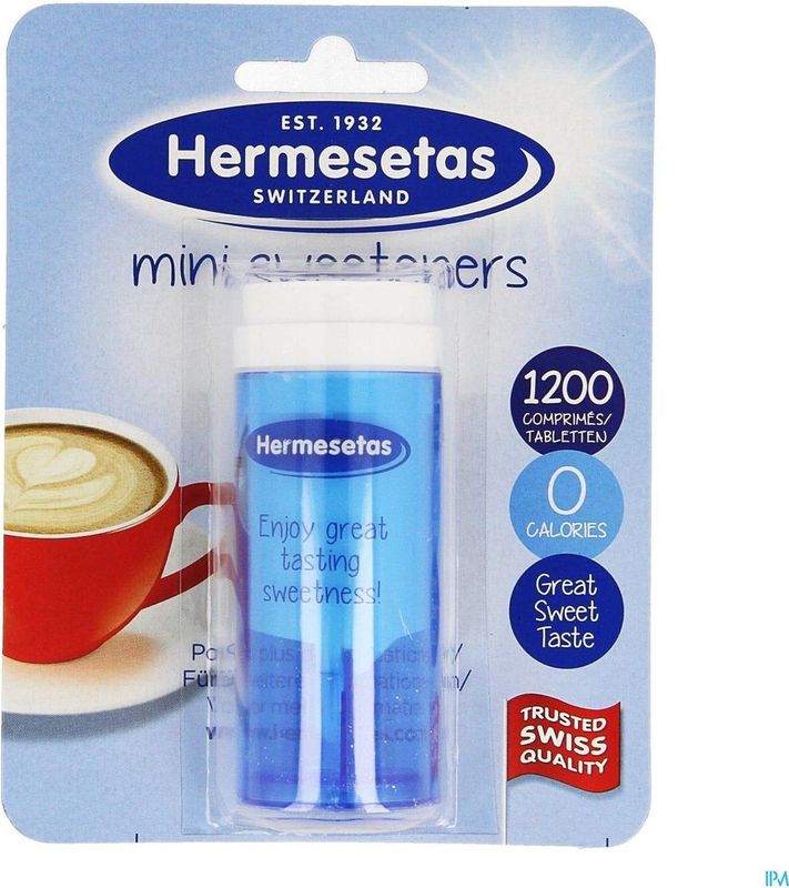 Hermesetas - Zoetjes - 1200 Tabletten - Zonder Calorieën