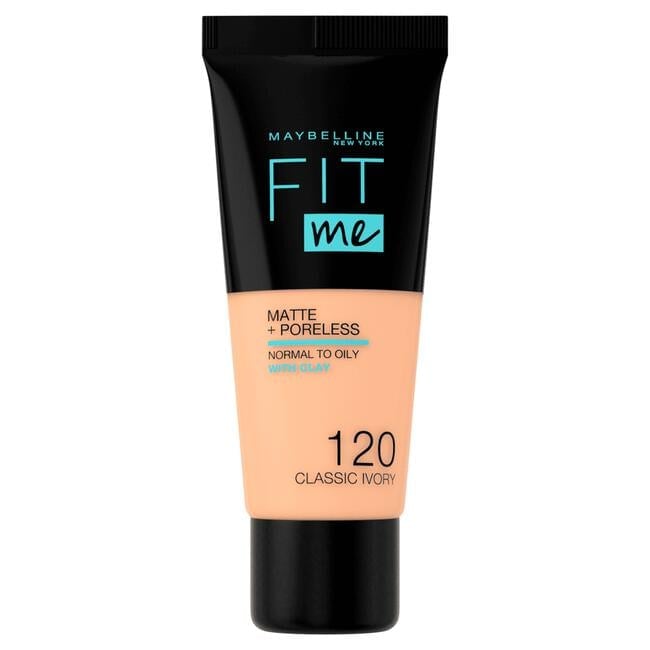 Maybelline New York Fit Me Matte + Poreless Foundation 120 Classic Ivory 30 ML