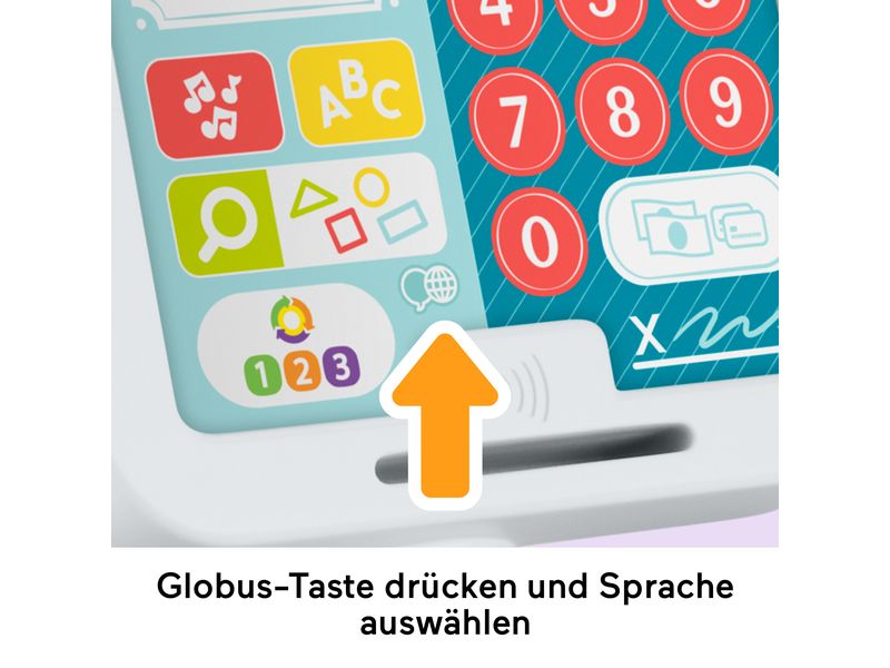 Fisher-Price Meine erste Spielkasse Elektrisches Lernspielzeug für Kleinkinder