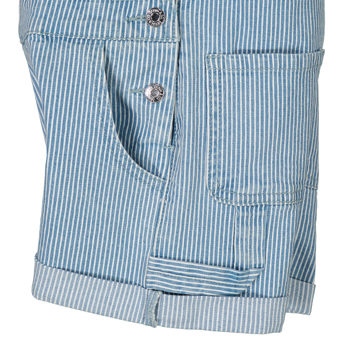 COLEÇÕES LA REDOUTE<br>Gestreepte korte dungarette