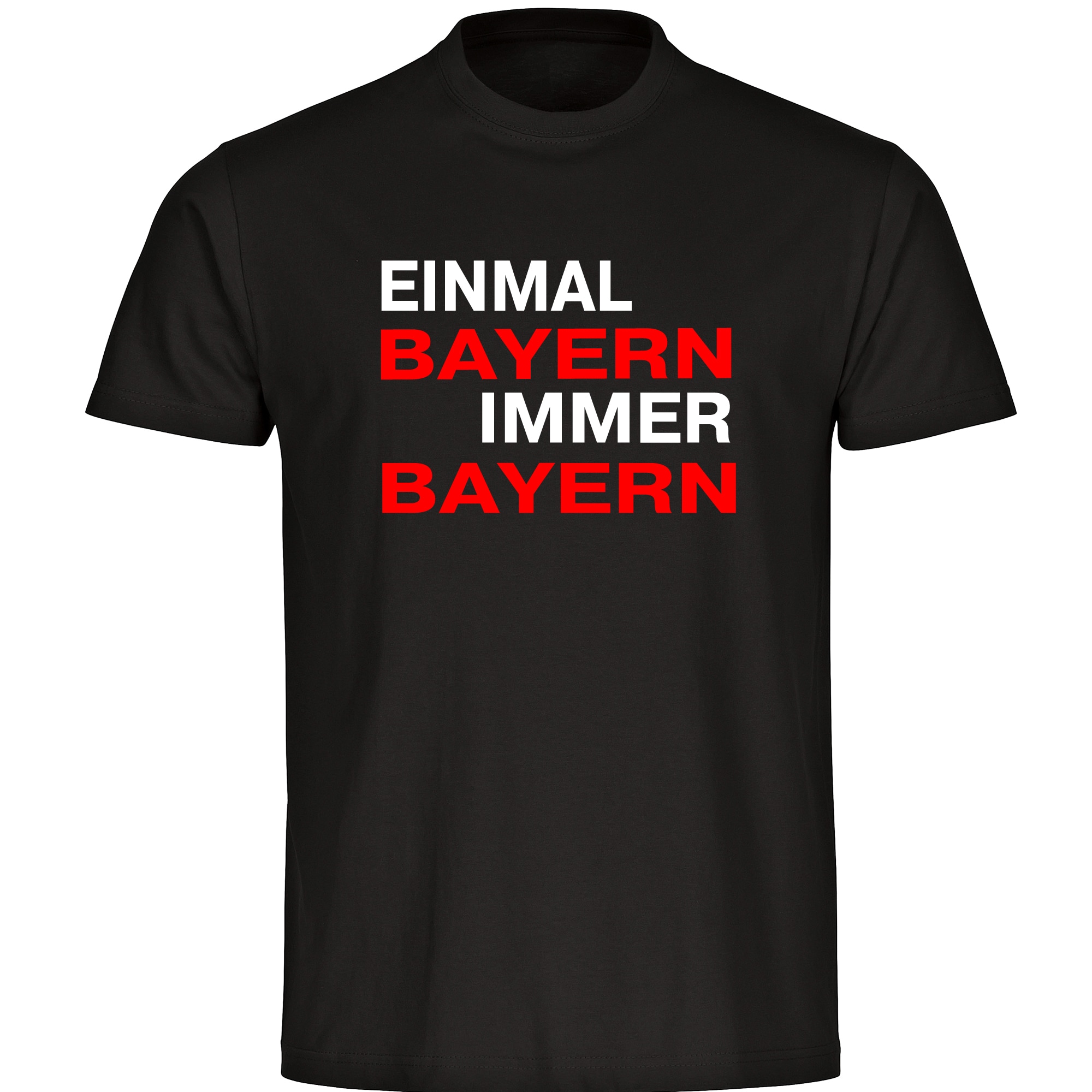 multifanshop® Kinder T-Shirt - Bayern - Einmal Immer - Druck rot