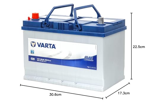 Varta Blue Dynamic G8 Batterie Voitures, 12 V 95Ah 830 Amps (En)