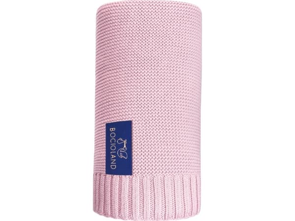 Bocioland Bambusteppe til en nyfødt baby Paris 80x100 pudderrosa Bocioland