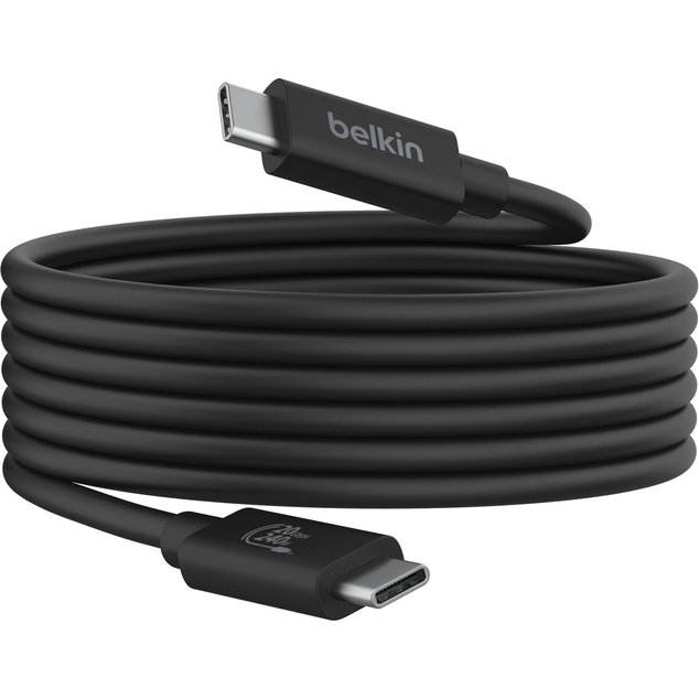 Belkin INZ004BT2MBK câble USB USB4 Gen 2x2 2 m USB C 20 Gbit/s 240 W Noir