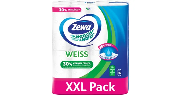 Zewa Wisch & Weg Haushaltspapier Weiss
