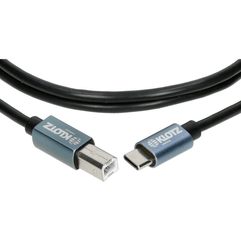 Klotz USB-CB USB 2.0 high speed kabel C naar B 5 meter