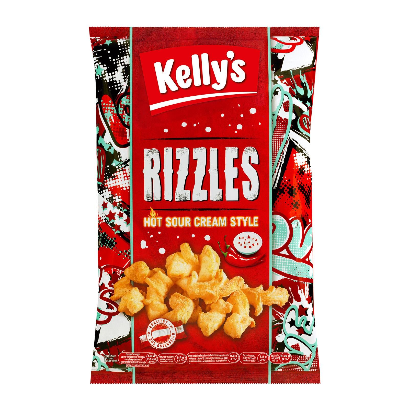 Kelly's Rizzles Hot Sour Cream Style