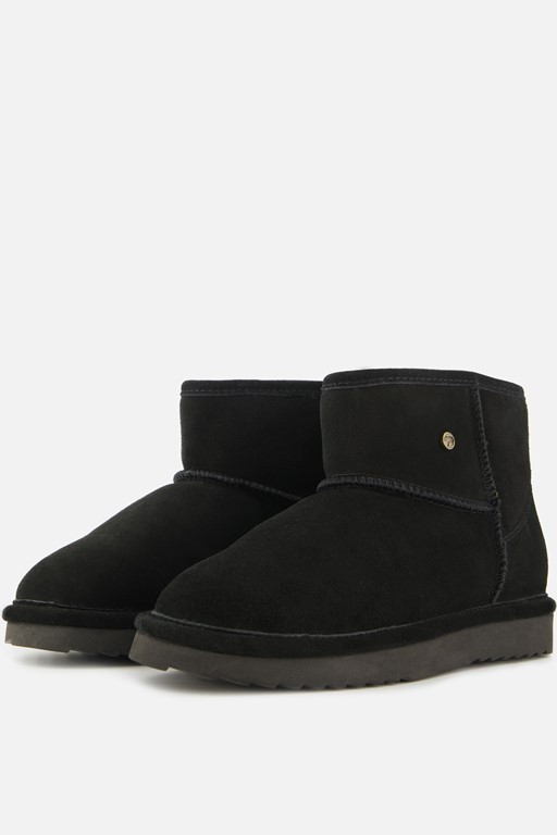 Warmbat Wallyby Gevoerde boots zwart Suede
