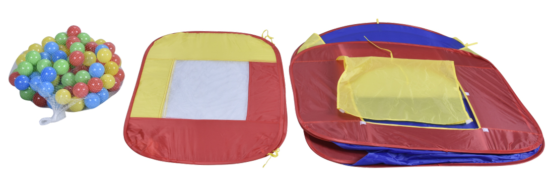 Spielzelt Bällebad bunt