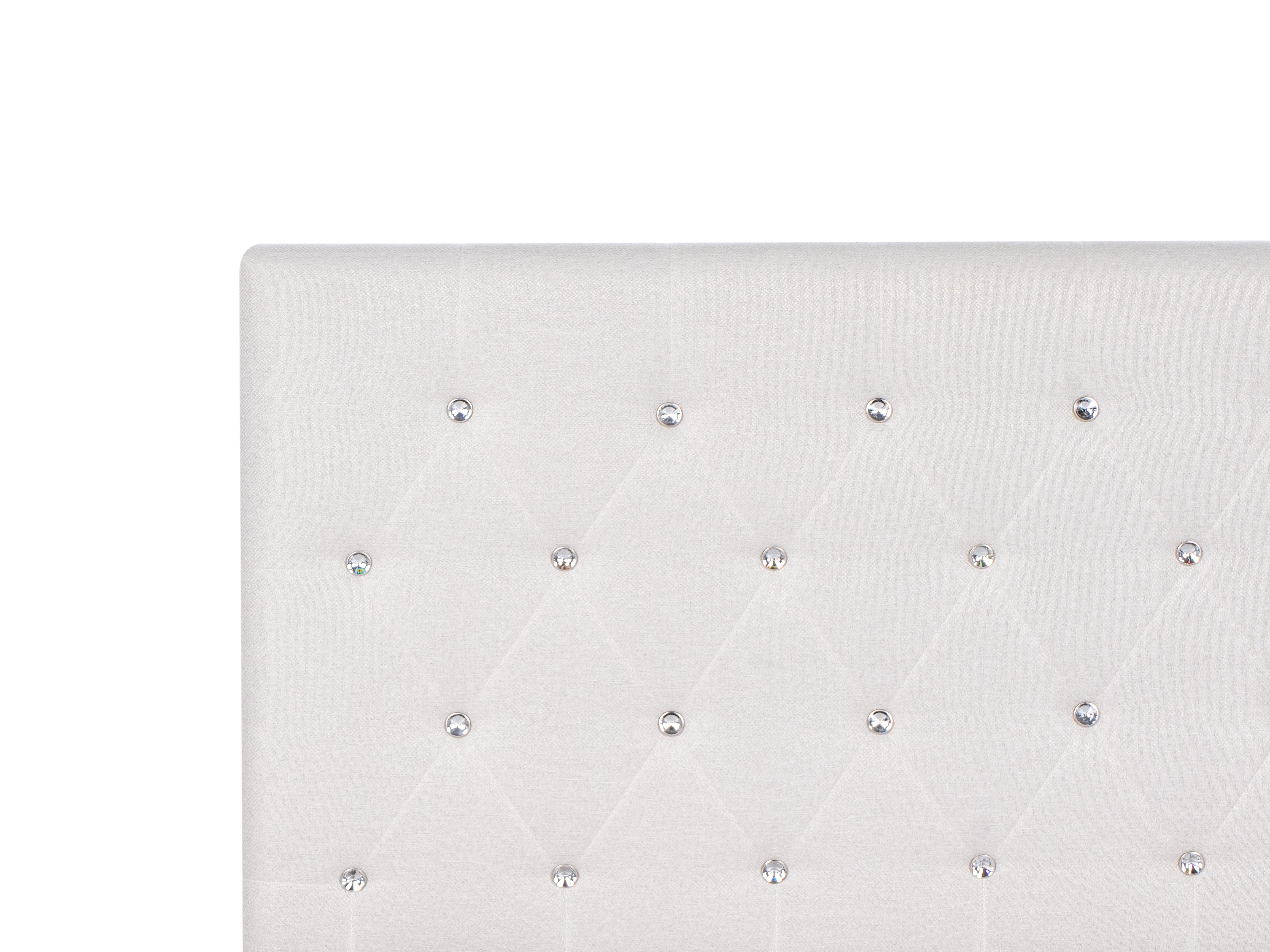 Bed met opbergruimte Stof AMIENS 180 x 200 cm Beige