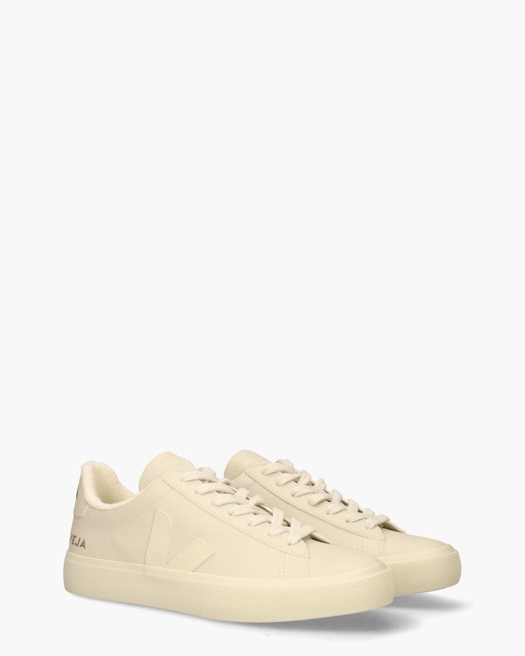 Veja Campo Fured Chromefree Leather Off-White Damessneakers