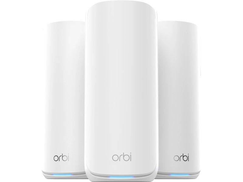 Netgear Mesh-System Orbi 873 3-Set, Weiss Orbi 870 Serie Tri-Band WiFi 7 Mesh 3er-Set