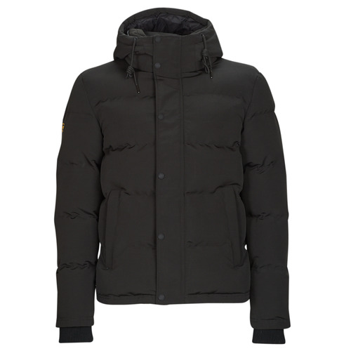 Superdry - EVEREST SHORT HOODED PUFFER - Noir