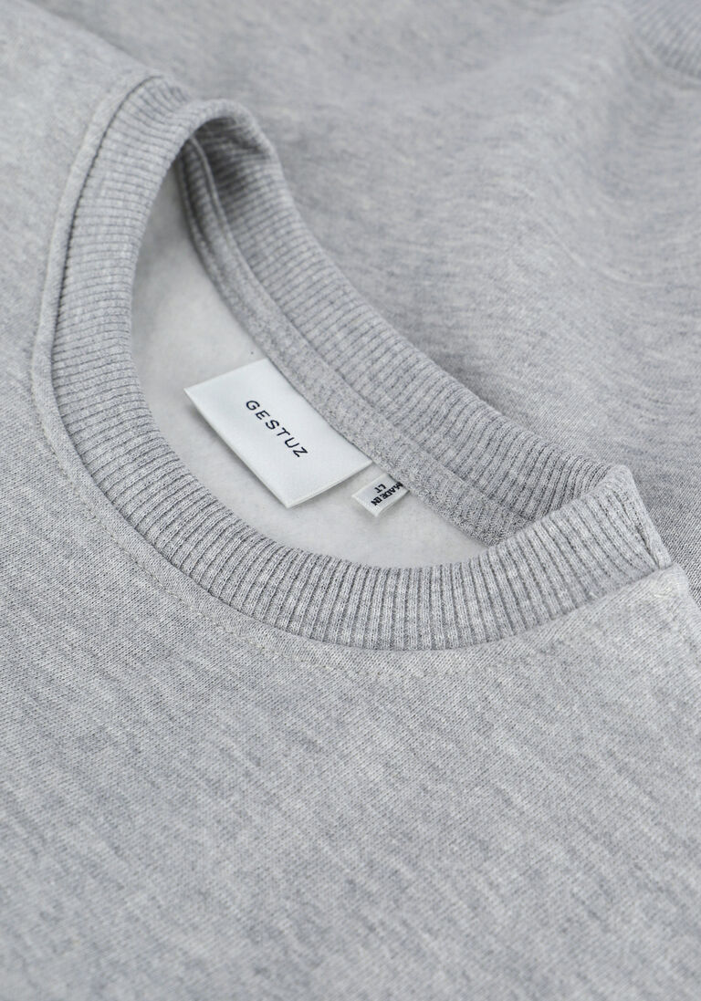 GESTUZ lichtgrijze gestuz trui rubigz sweatshirt