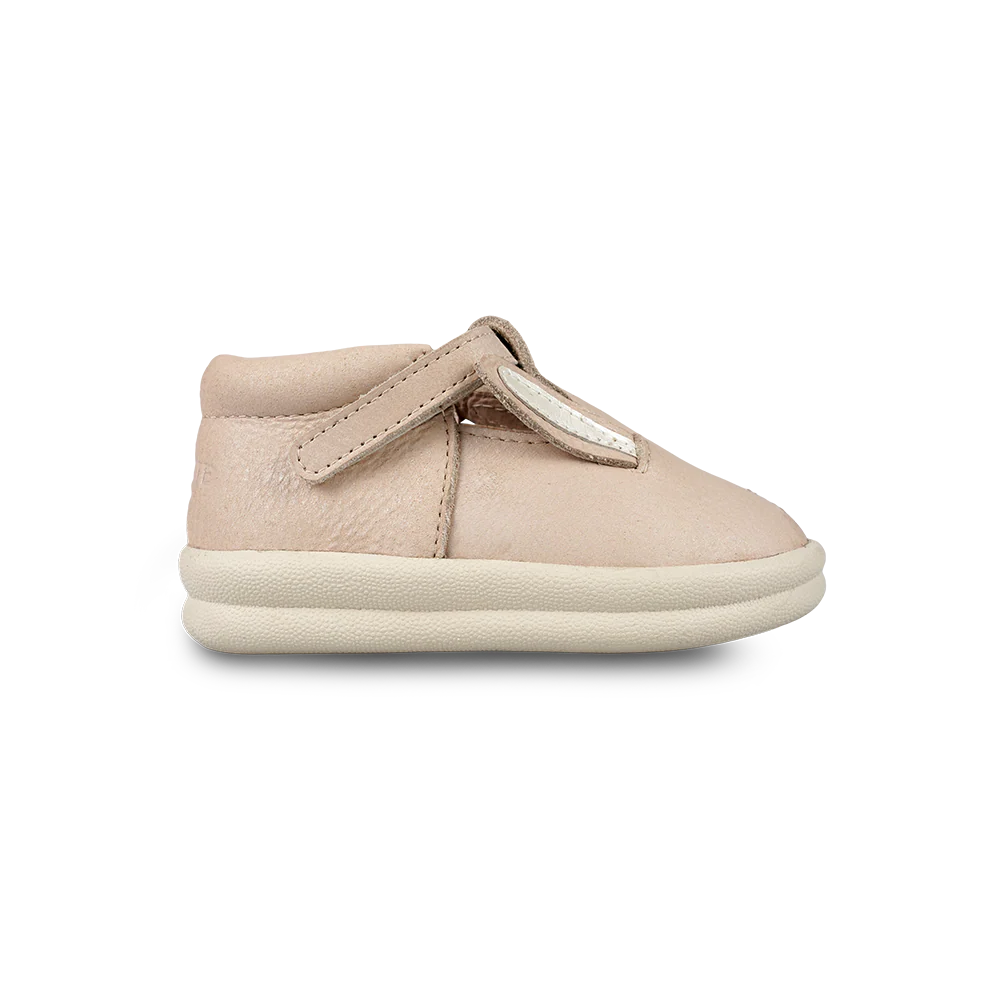 Zilpa Shoes | Pink Bunny | Powder Metallic Nubuck
