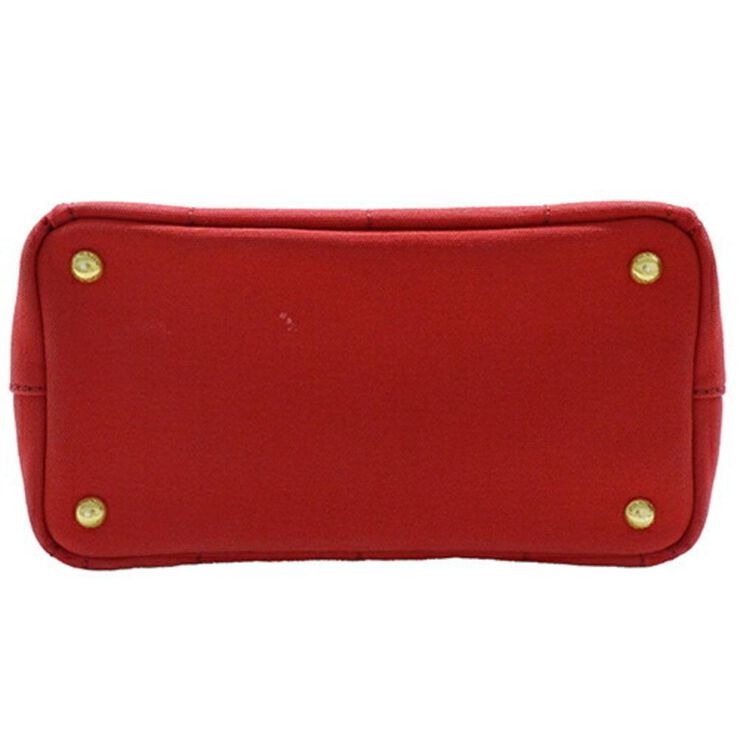 Prada Vintage Prada Canapa Tote Red