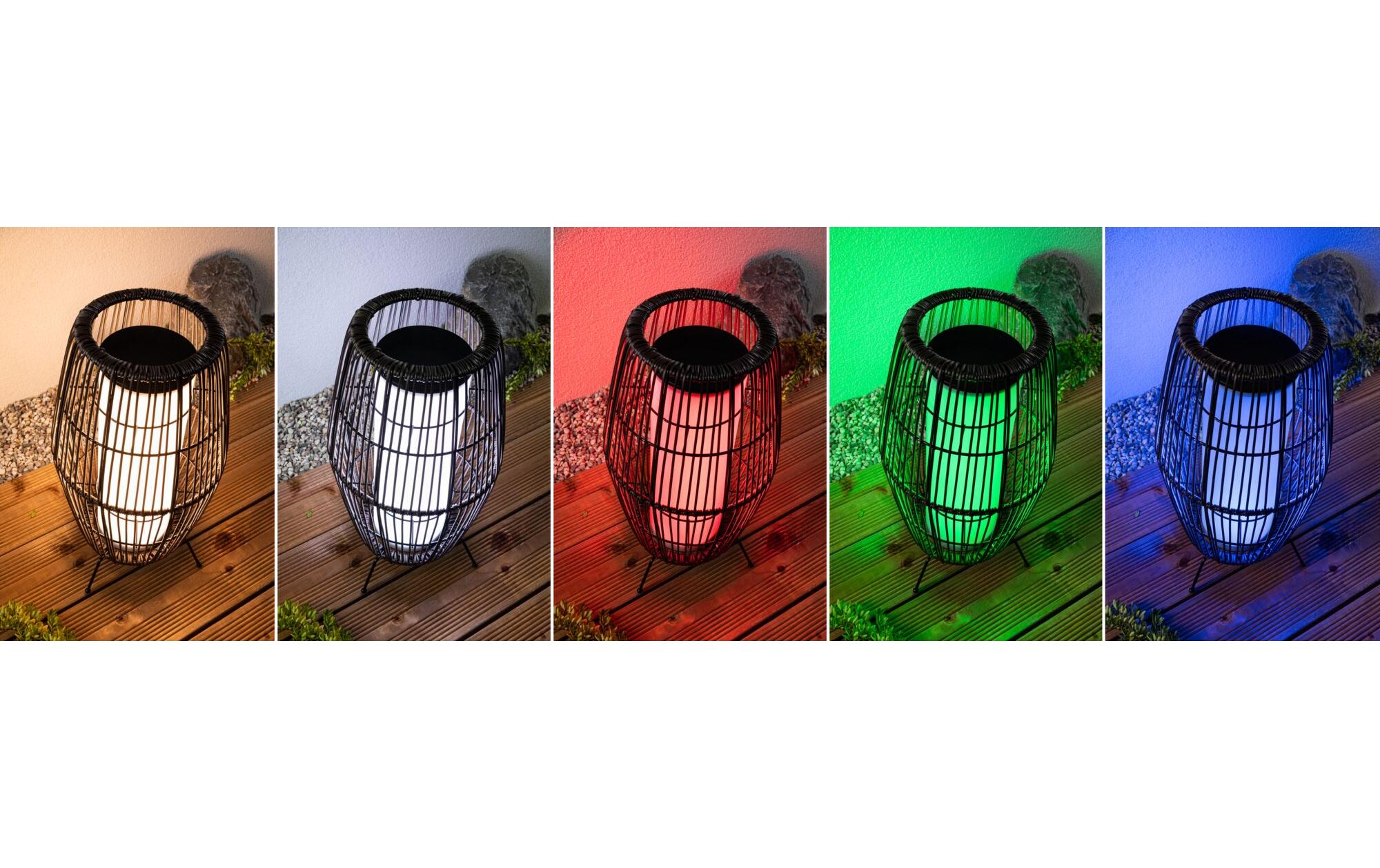Stehleuchte Plug & Shine Basket, RGBW, 3.2W, Schwarz<br>LED Lichtobjekt