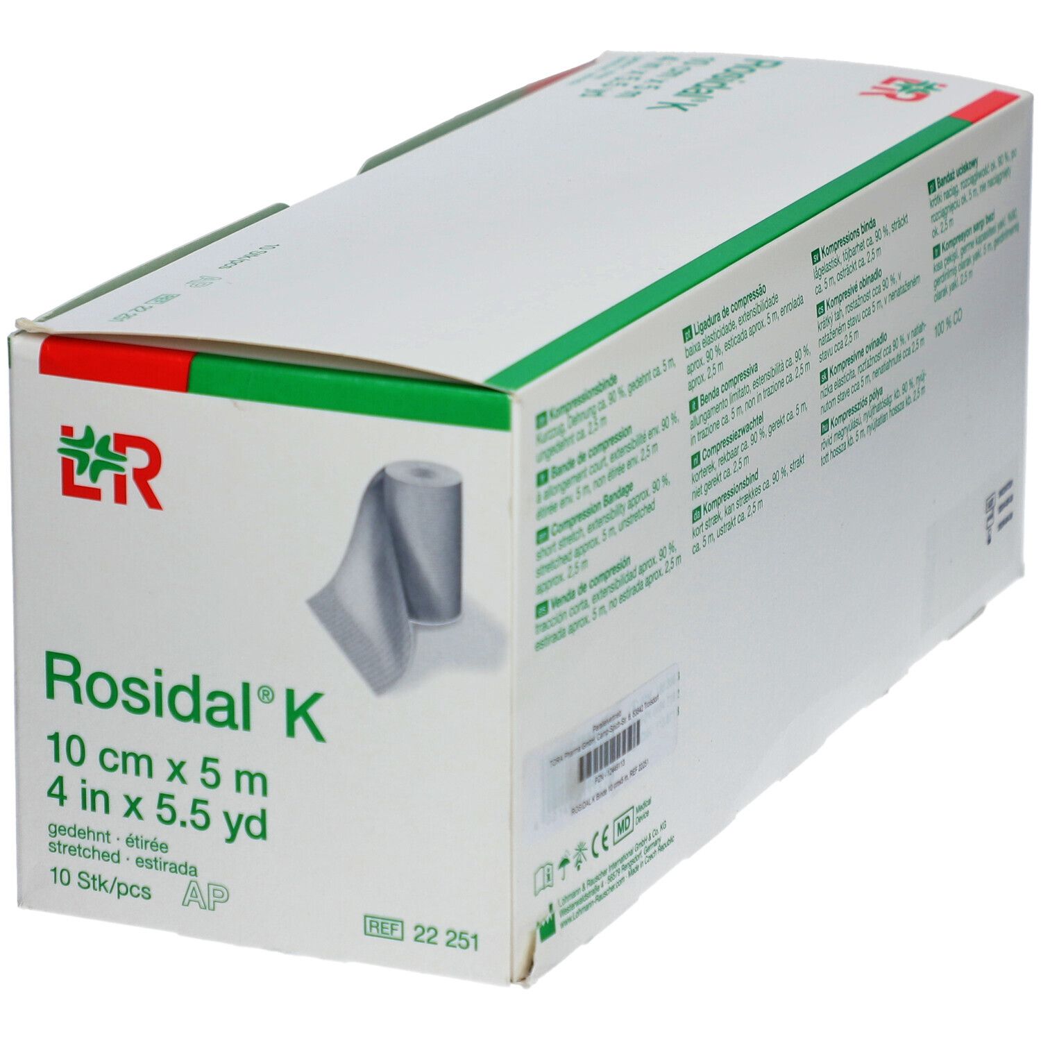 ROSIDAL K Kurzzugbinde 10 cm x 5 m