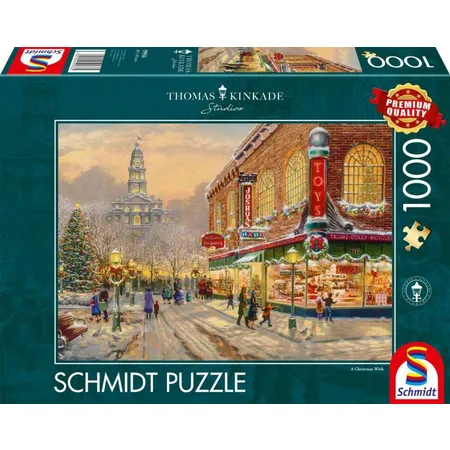 Schmidt Spiele Puzzle - Thomas Kinkade Studios: Ein Weihnachtswunsch, 1.000 Teile Puzzle