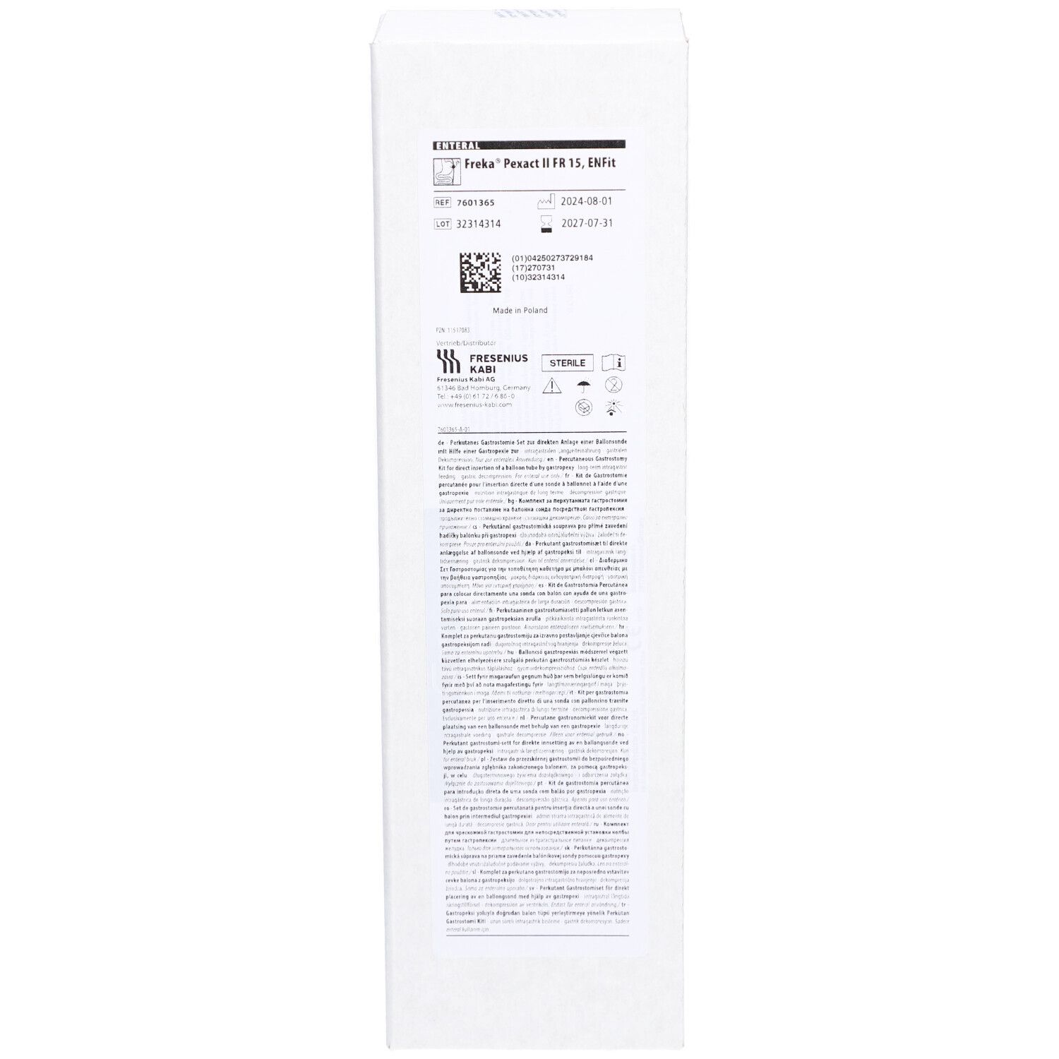 Freka® Pexact II FR 15, ENFit Direktpunktions-Gastrostomie