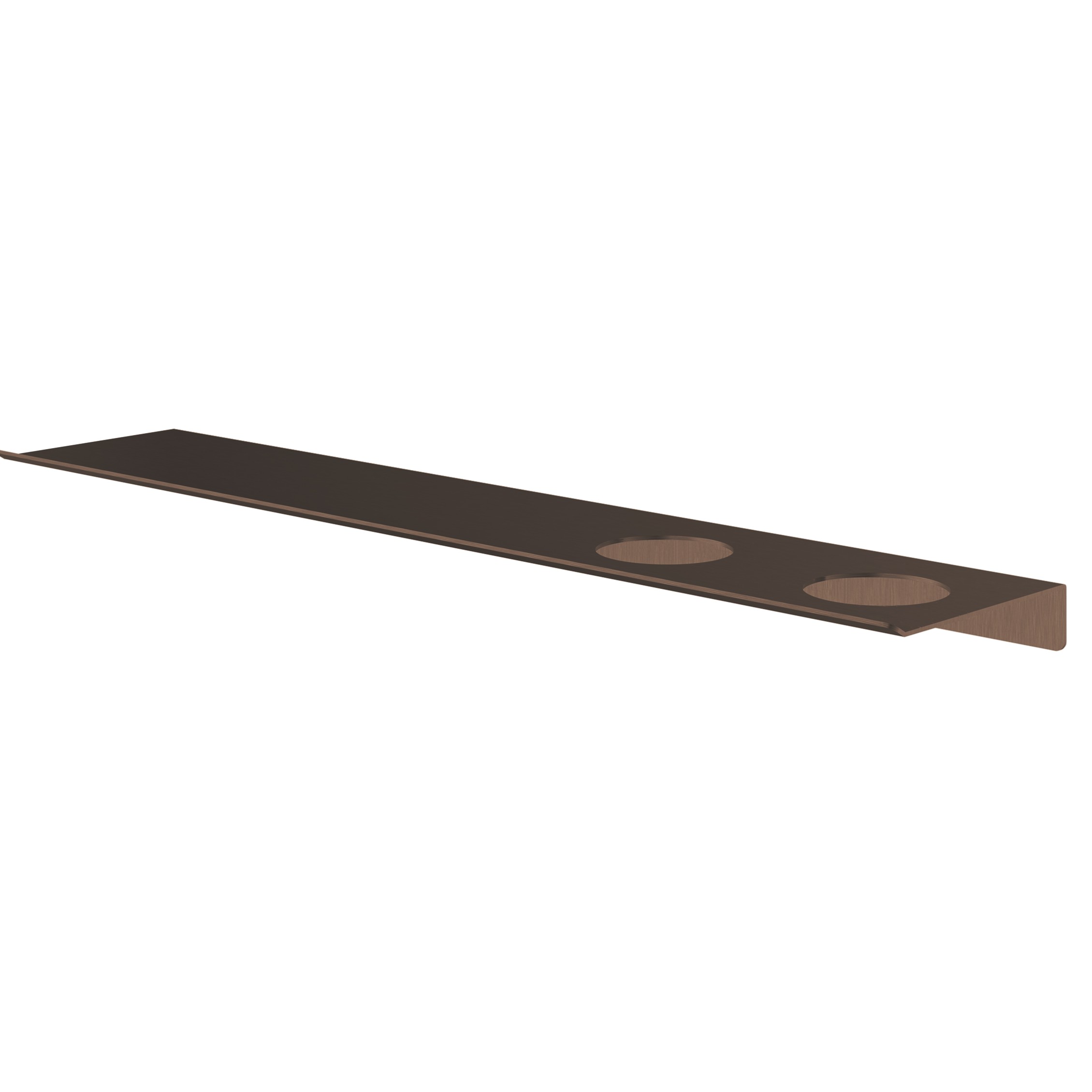 Hotbath &More planchet 60cm met twee uitsparingen voor een zeepdispenser of beker Tuscan bronze