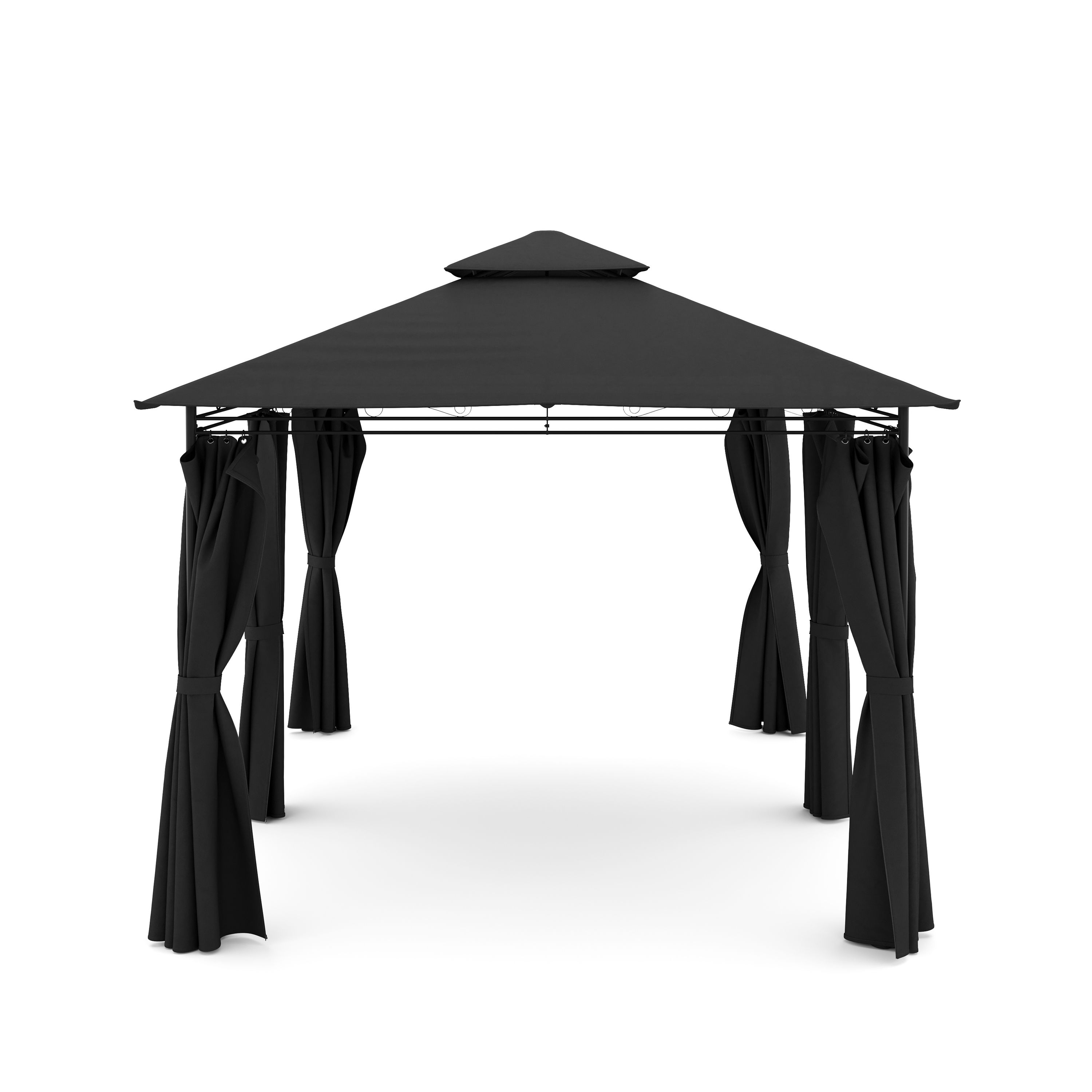 Gartenpavillon AMALIE 4 x 3 m anthrazit