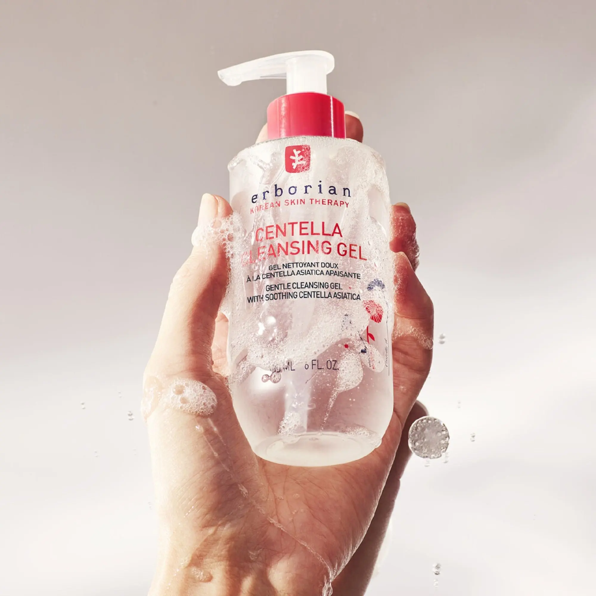 Erborian - Centella Cleansing Gel Gel Nettoyant Doux à la Centella Asiatica Apaisante- Visage