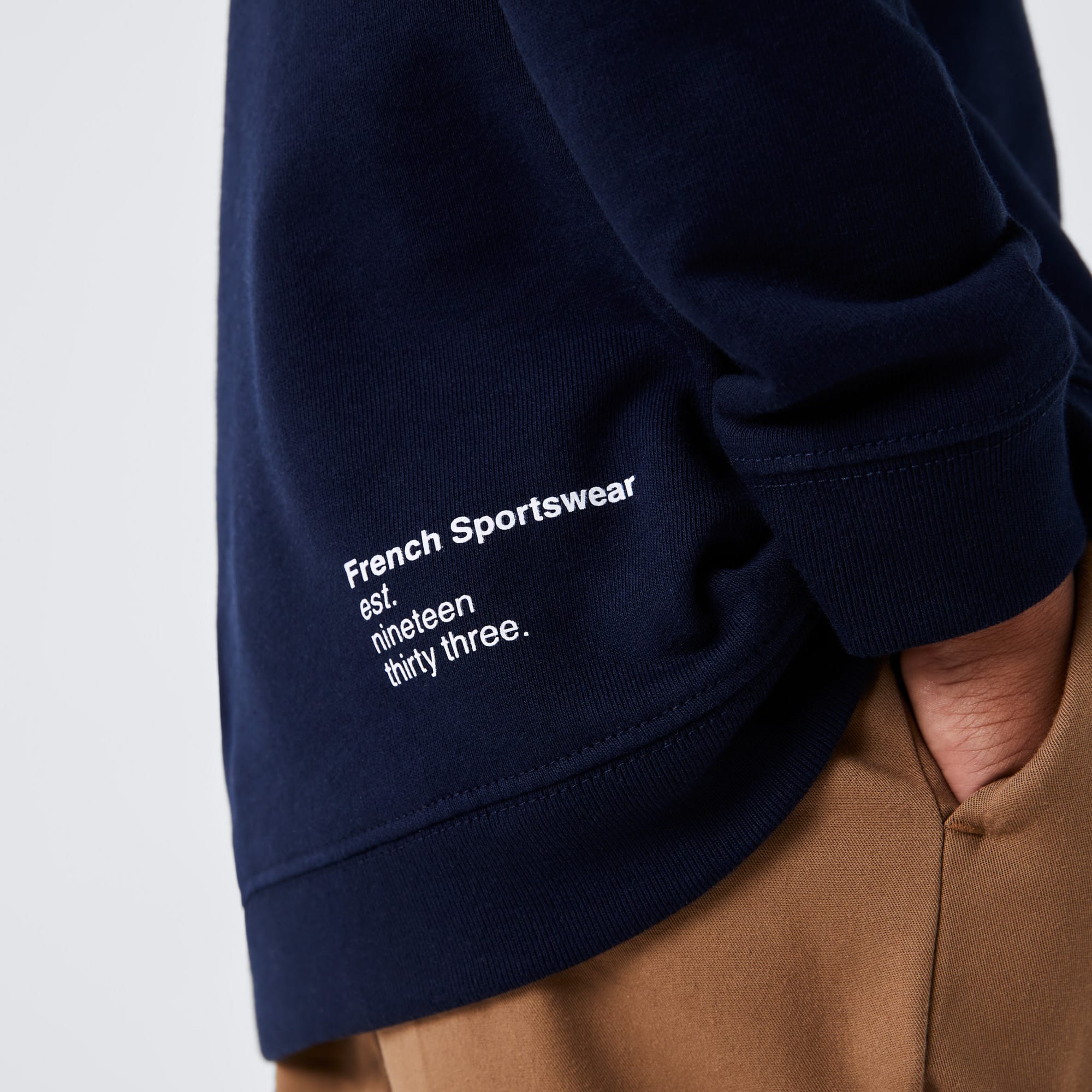 Sweatshirt garçon Lacoste à col rond finitions bord-côtes Pullovers & Sweatshirts - Bleu - Lacoste - Garçon