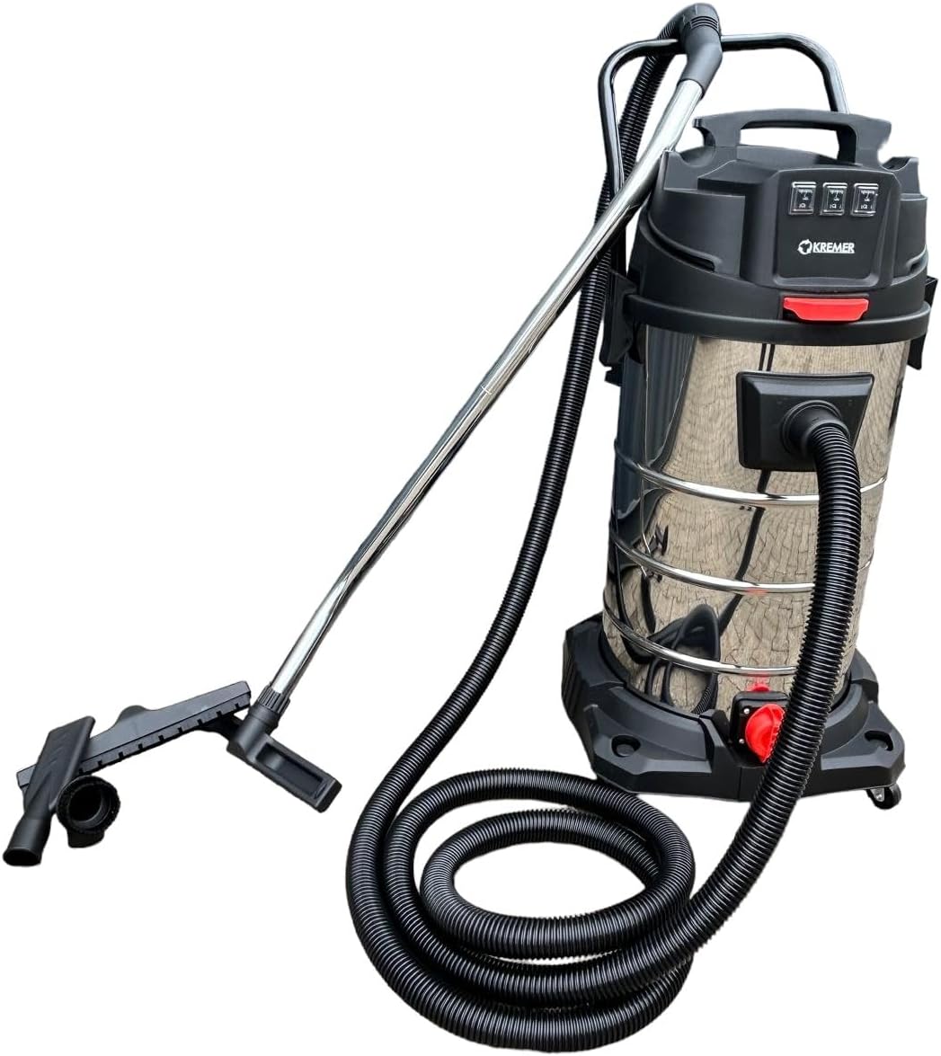Industriesauger 3000W Nass- Trockensauger 100L Schmutzbehälter Industriestaubsauger Gewerbe Staubsauger Nasssauger (3000W)