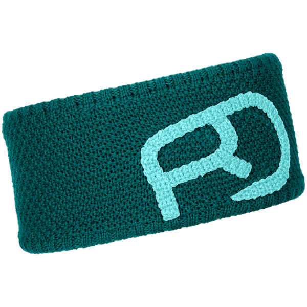 Bandeau ski ORTOVOX ROCK'NWOOL HEADBAND W PACIFIC GREEN