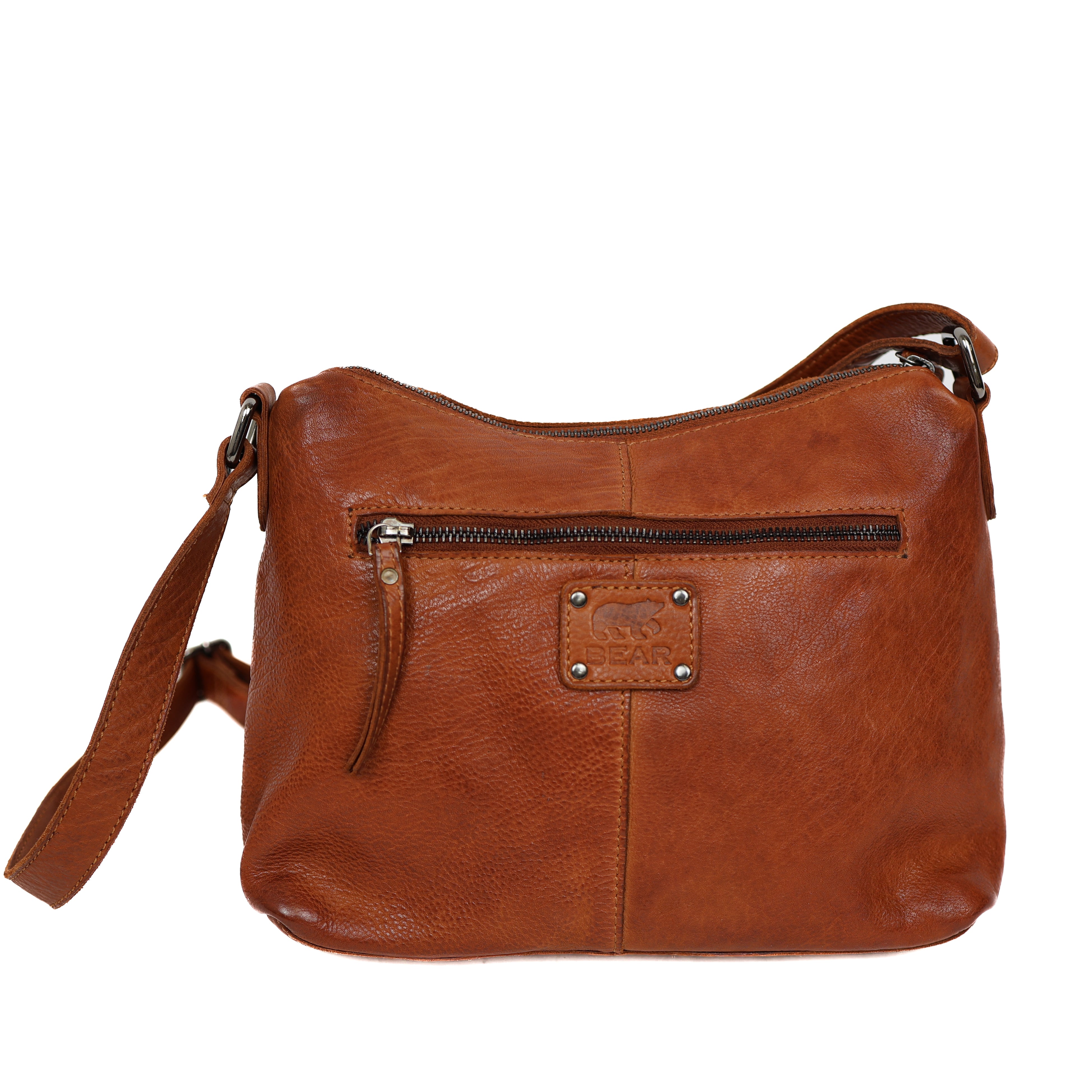Schoudertas 'Stella' cognac Cognac