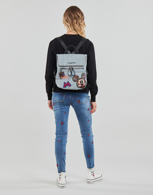 Desigual - MICKEY PATCH DENIM - Noir