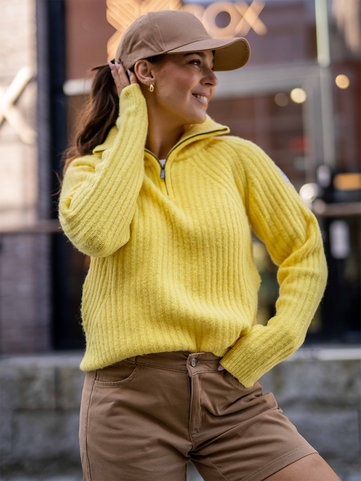 1222 Half Zip Genser