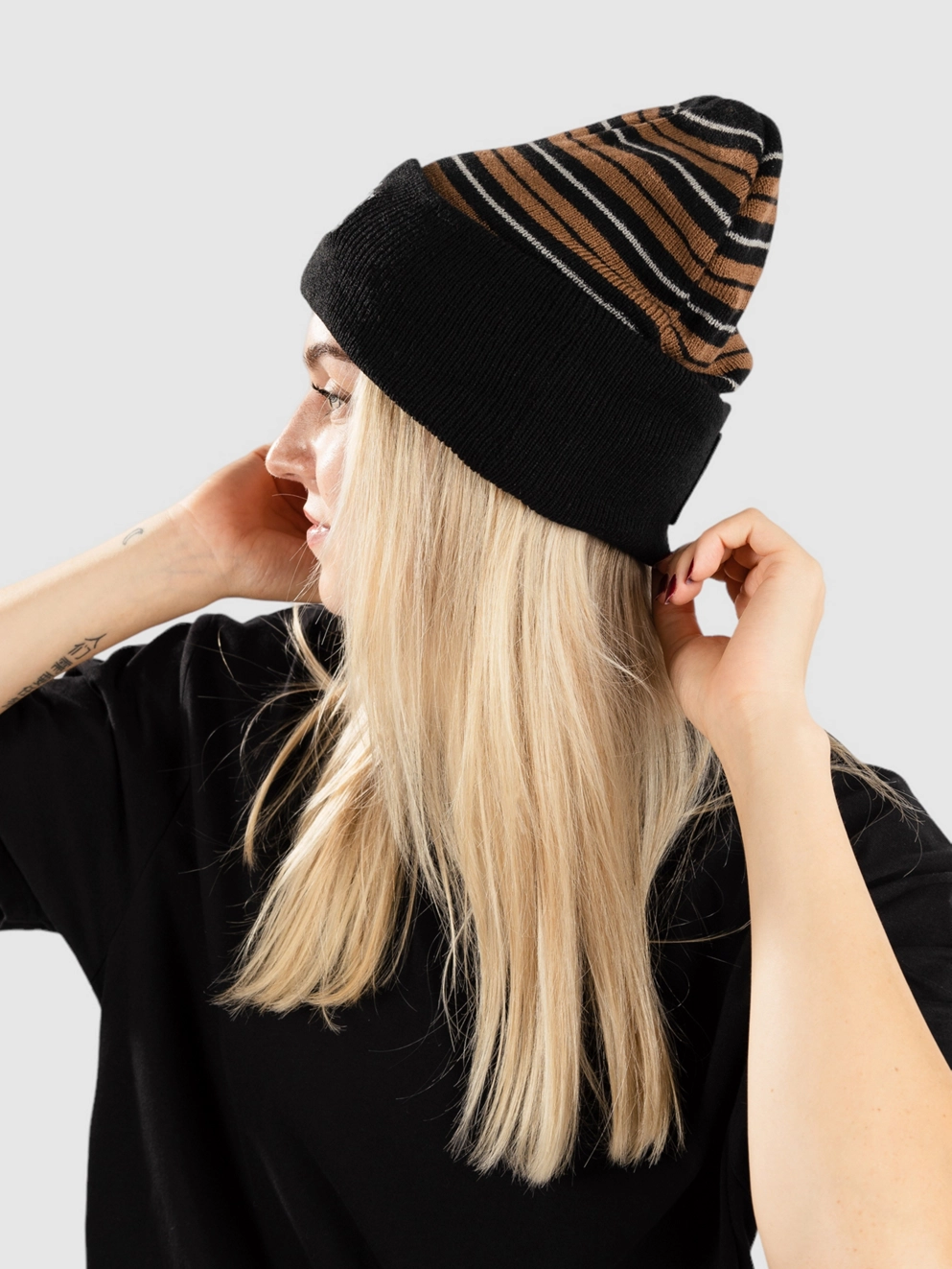 Lurking Class Burnouts Beanie stripes