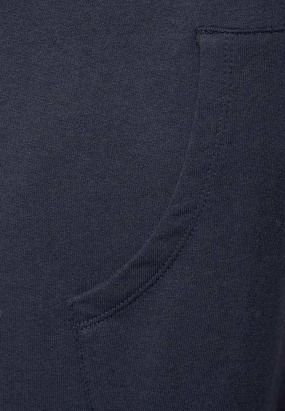 Frontprint Hoodie Kleid - night sky blue