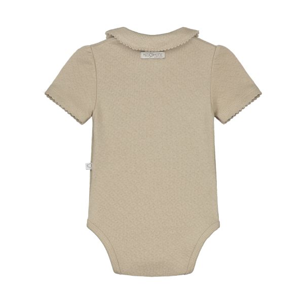 Mats & Merthe Charlotte Overslagromper Korte Mouw Off White 1 Mnd