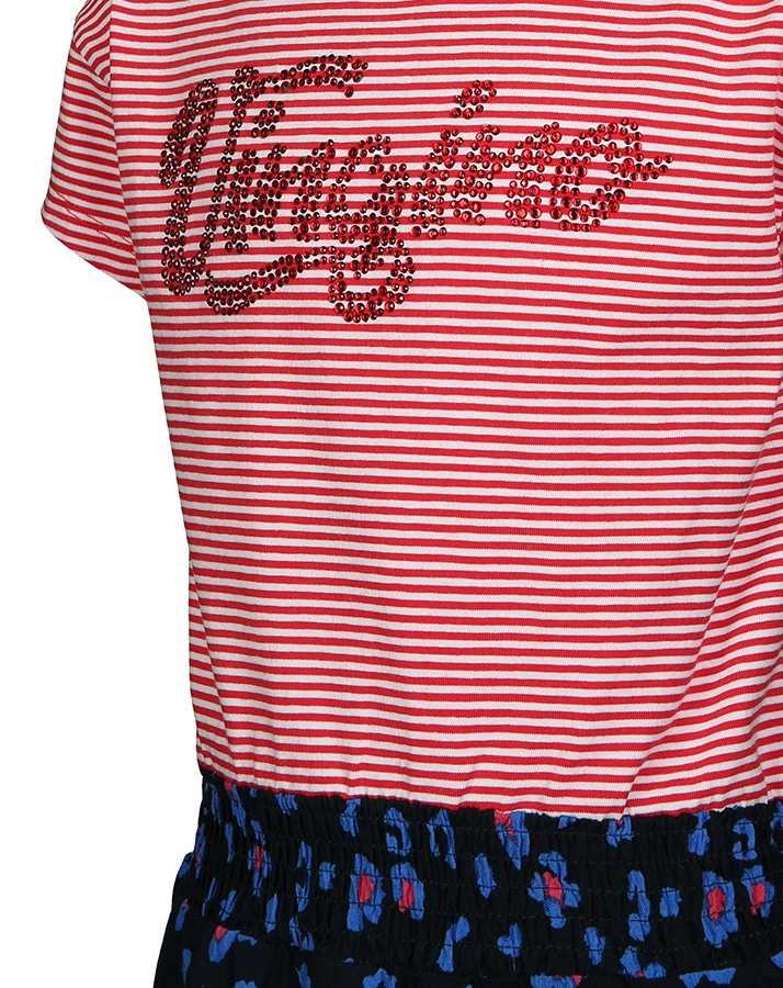 Kleid PENDIA in rot/dunkelblau