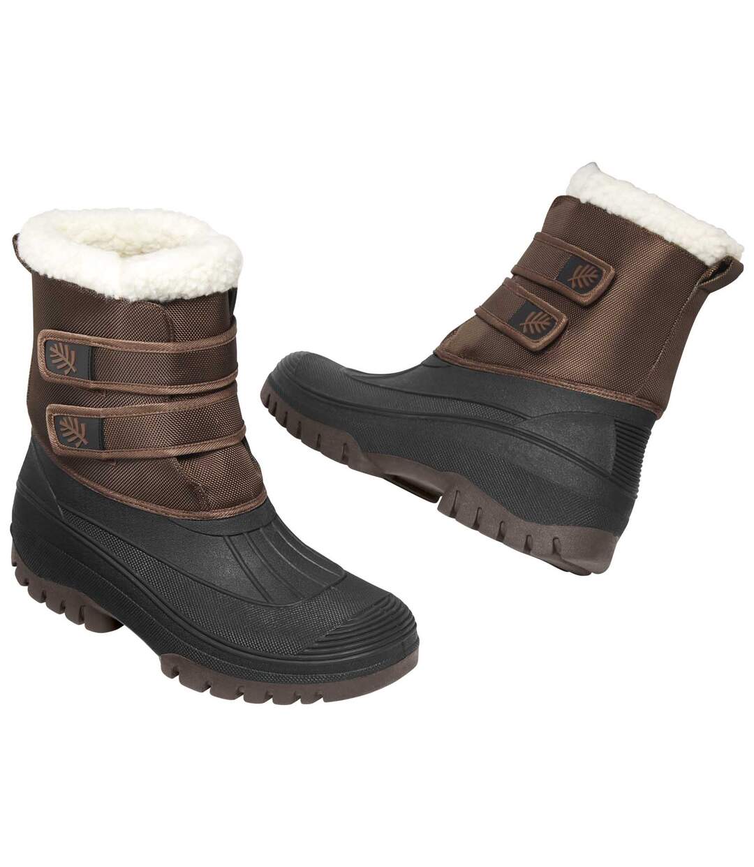 Boots Neige Scratchées Doublées Sherpa