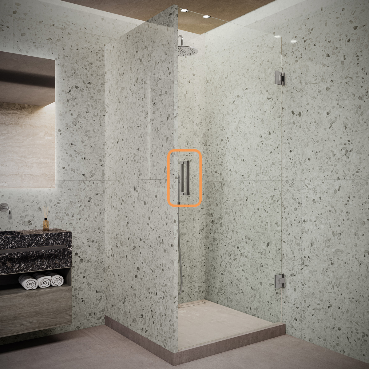 Saniclear Modern Talpa handvat chroom