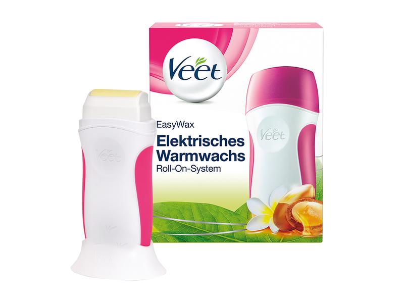 Veet Haarentfernungs-Wachs Easy Wax Roll-On 50 ml Warmwachs Roll-On-System