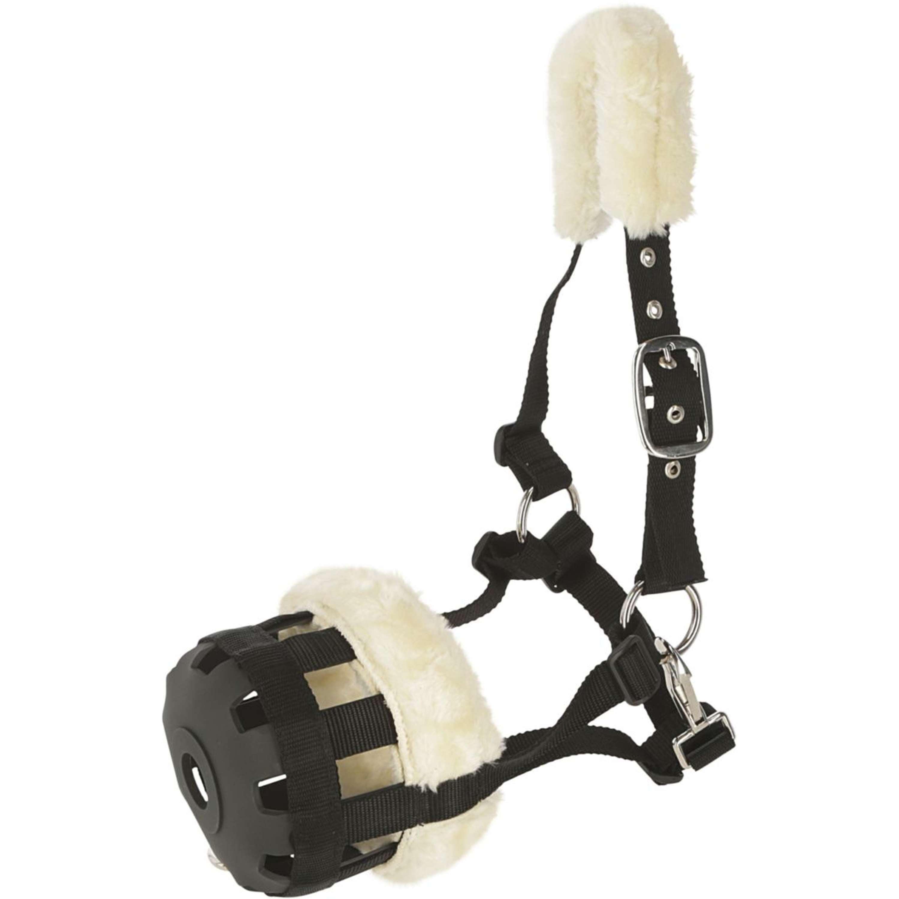 Kerbl Graasmasker Teddy Fleece Zwart