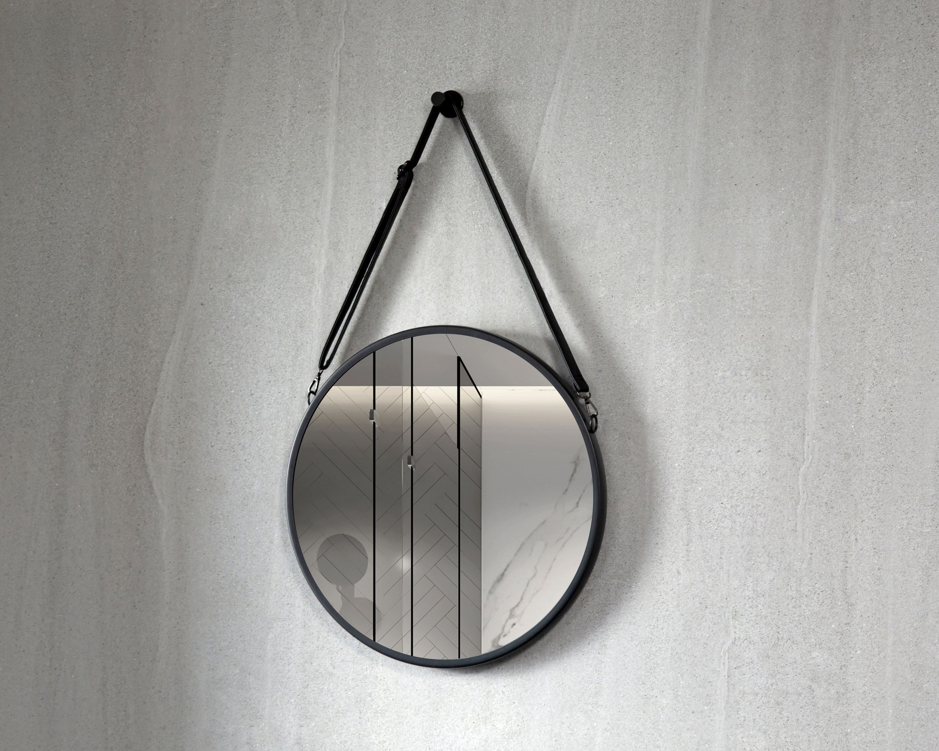 Wandspiegel Vintage schwarz 50 cm